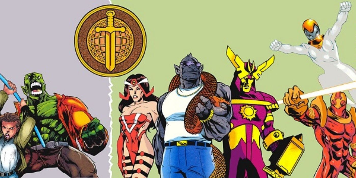 Eternals, Deviants, and mutatants together as part of the Damocles Foundation