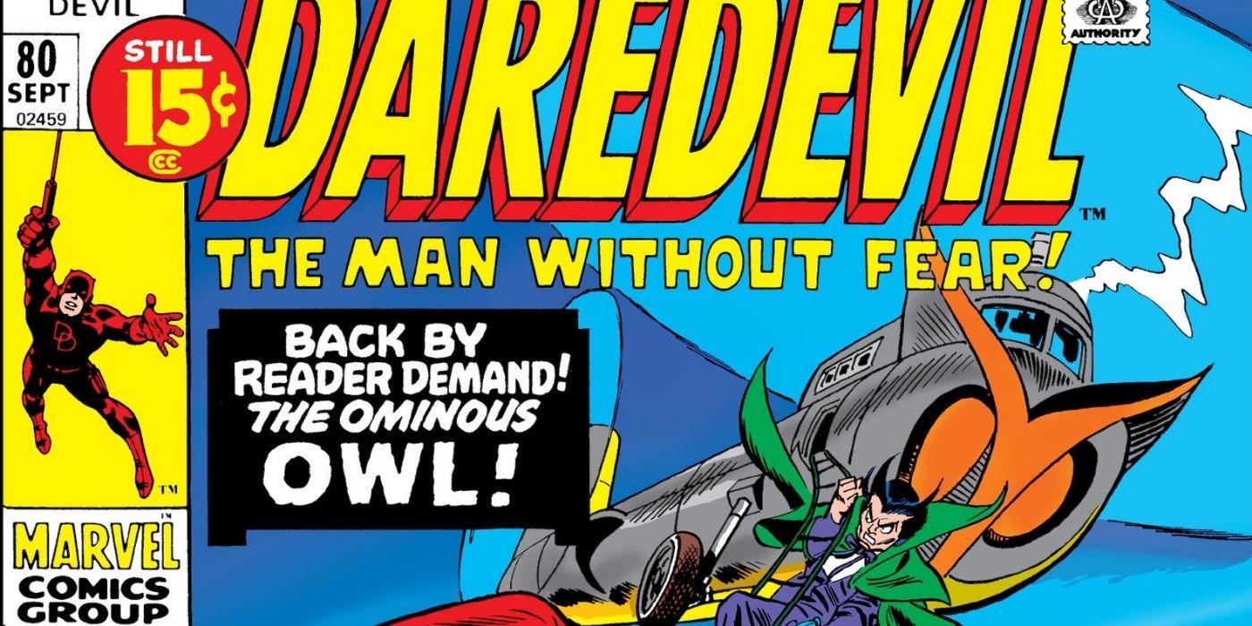 The Owl attacks Daredevil in Daredevil #80