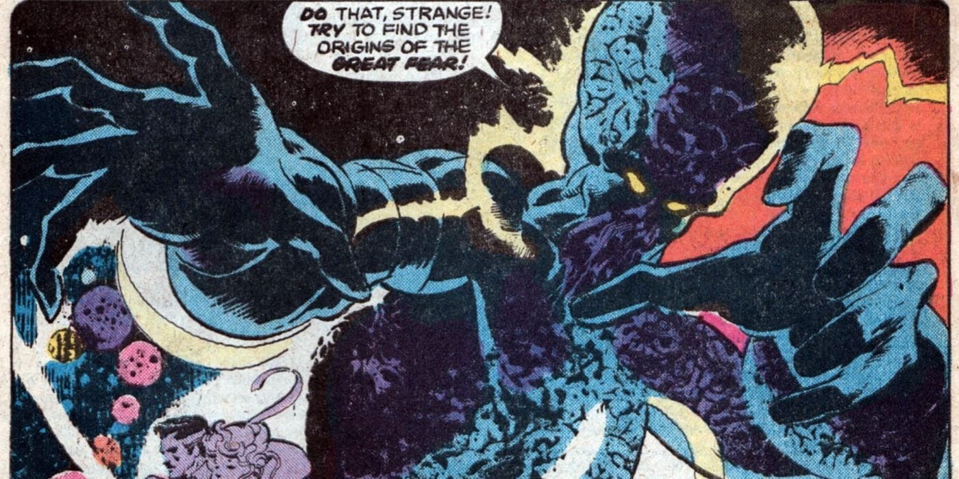 The Dweller In Darkness battles Doctor Strange in Marvel Comics.