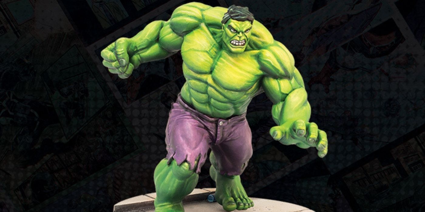 The Hulk figurine in Marvel Crisis Protocol