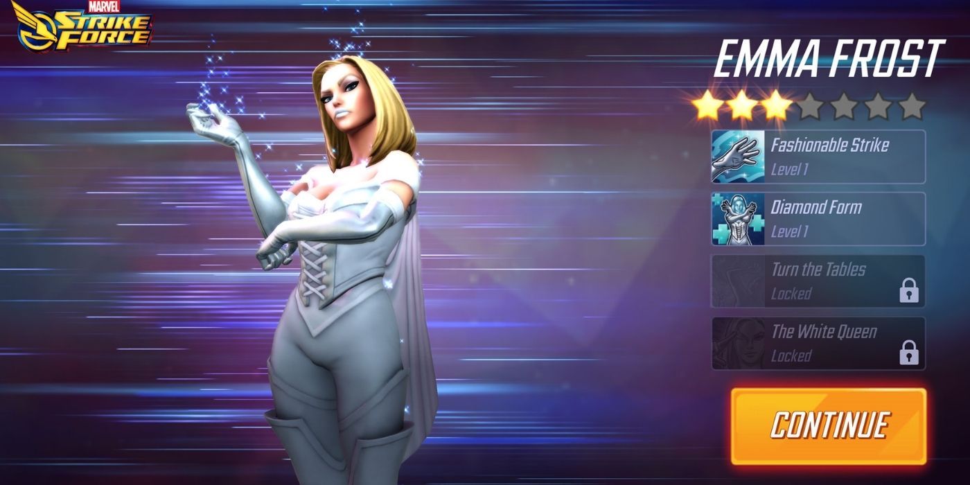 Emma Frost in Marvel Strike Force