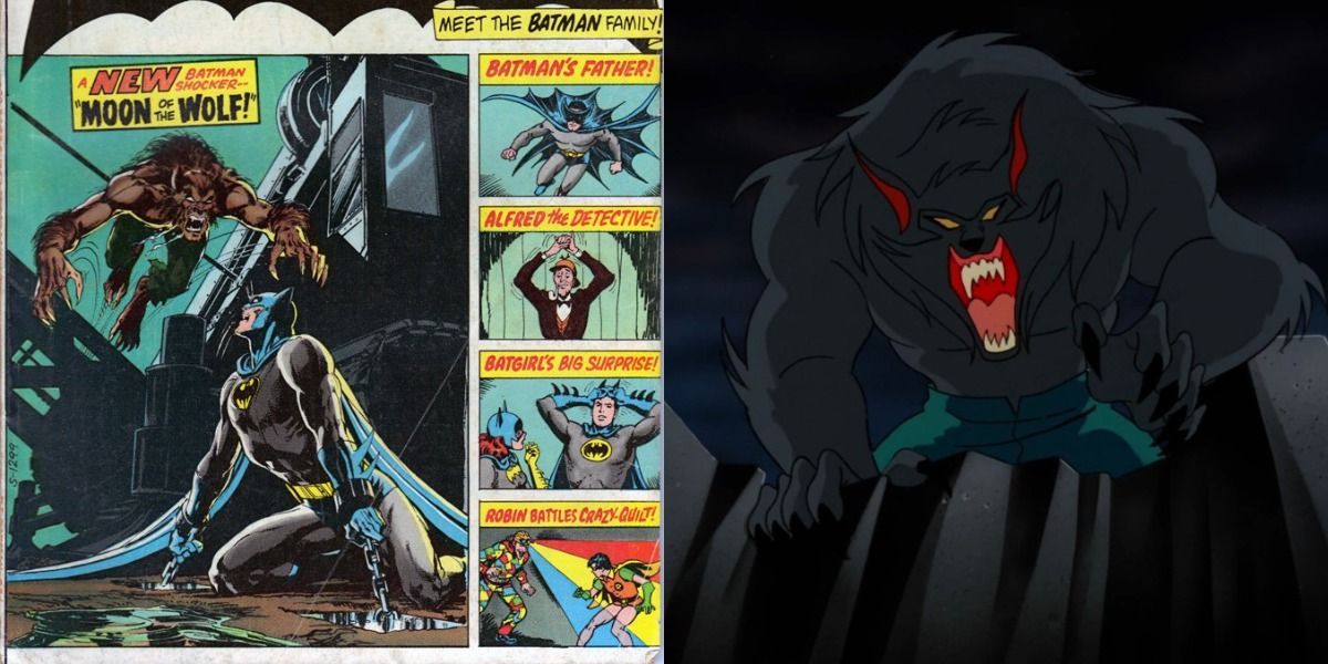 Moon of The Wolf comic story versus it's TAS counterpart.