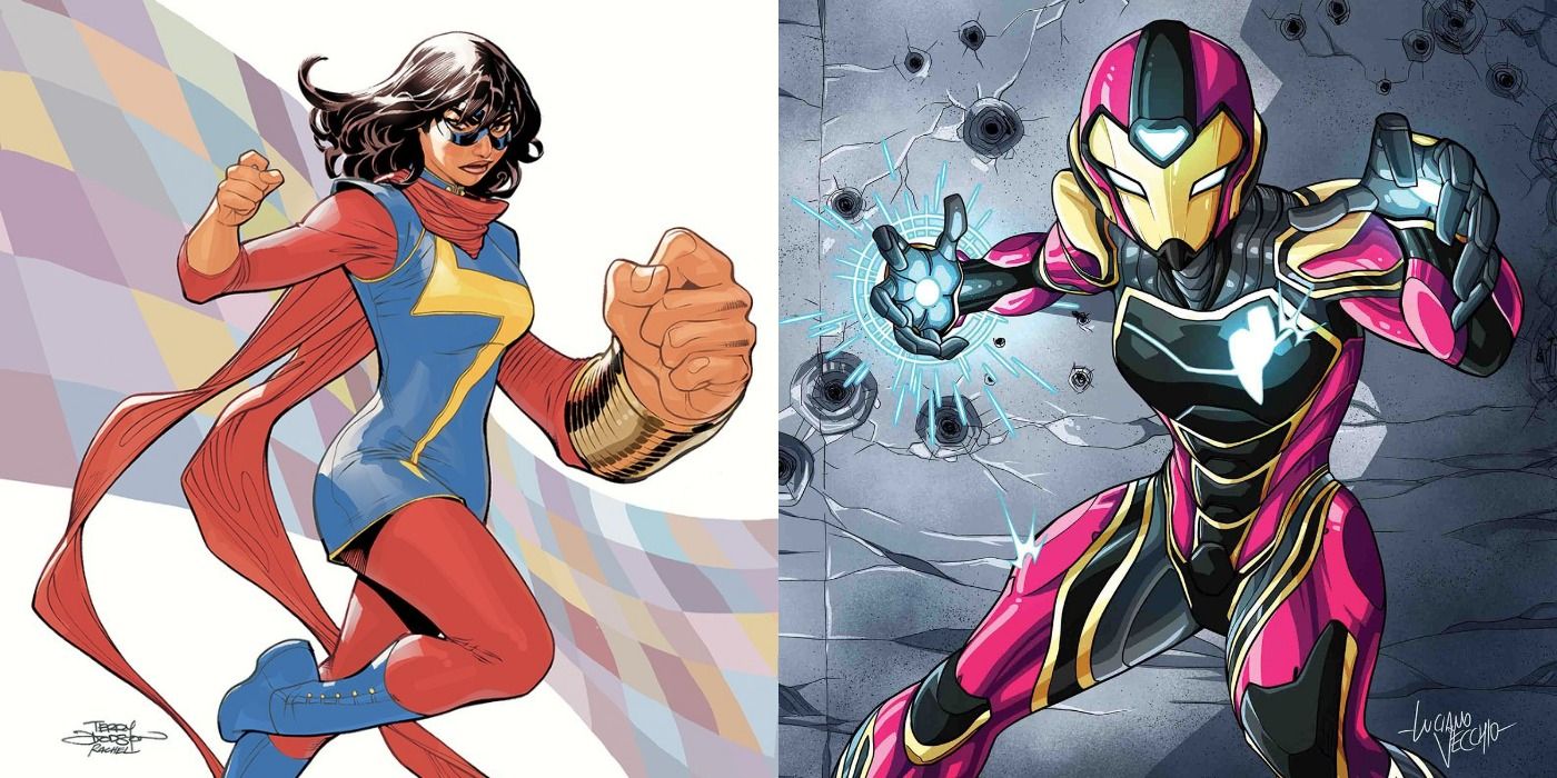 Ms Marvel and Ironheart in The Champions.