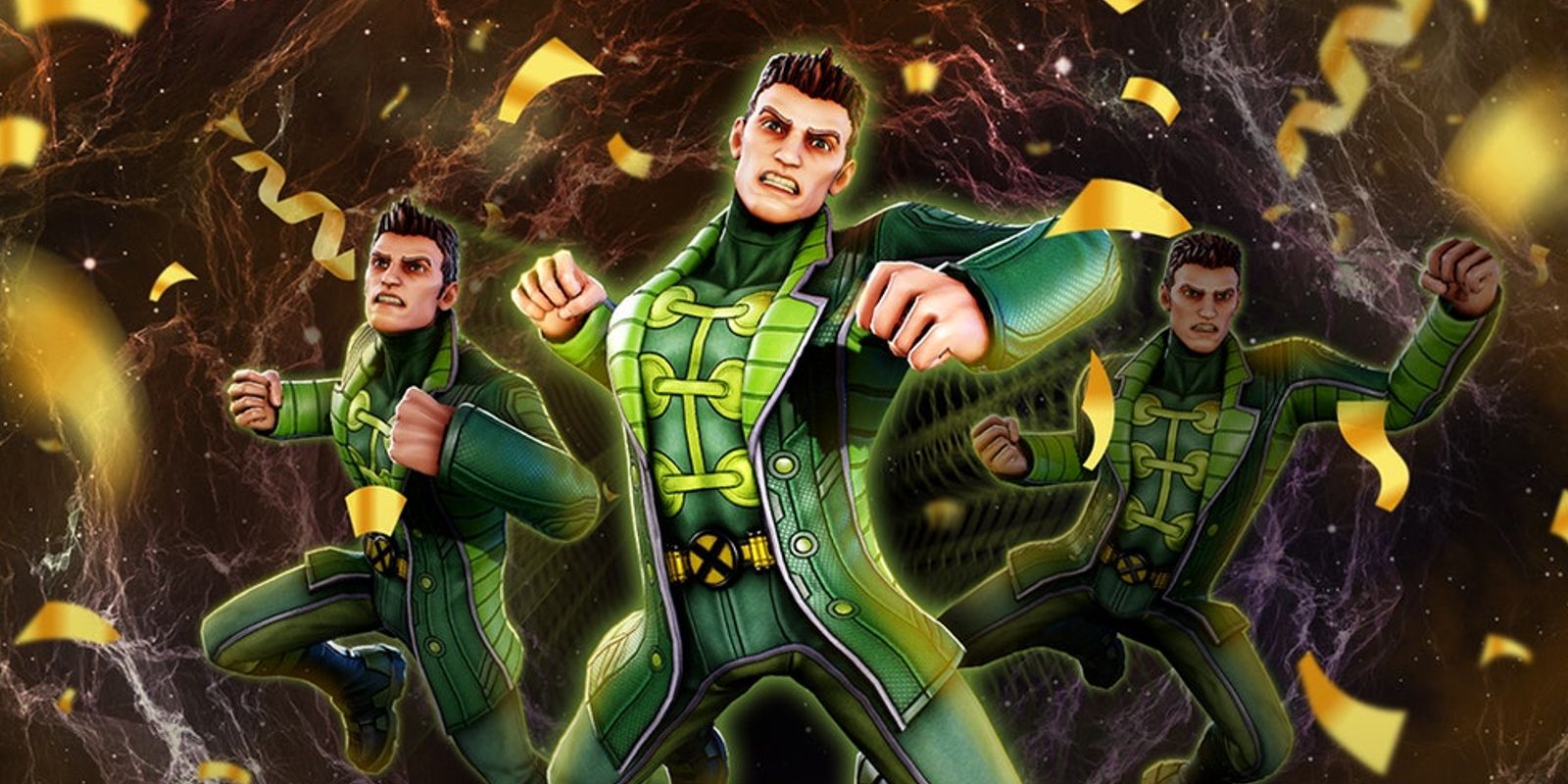 Multiple Man and his duplicates in Marvel Strike Force