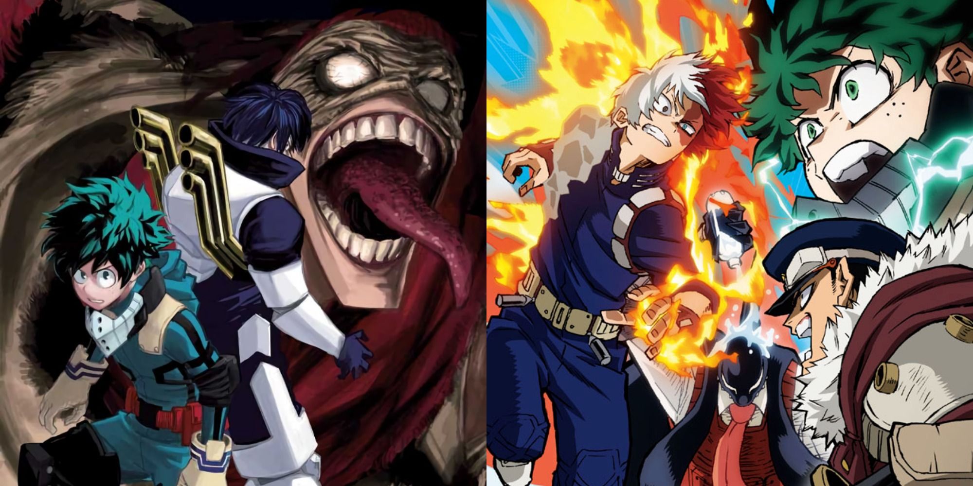 Collage of the best arcs from the My Hero Academia anime.