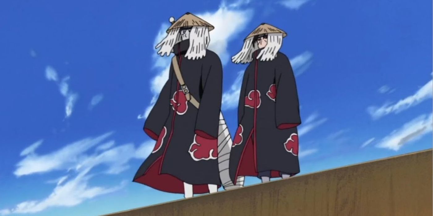 Itachi and Kisame arrive at Konoha in Naruto
