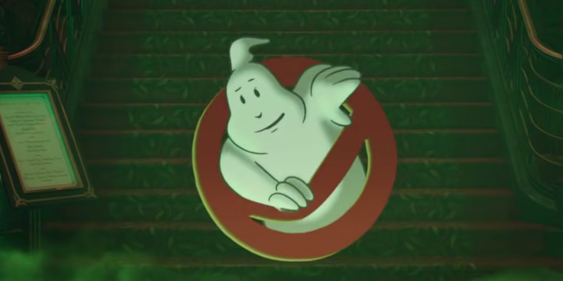 The ghost from the Ghostbusters' 'No-Ghost' logo breaks free