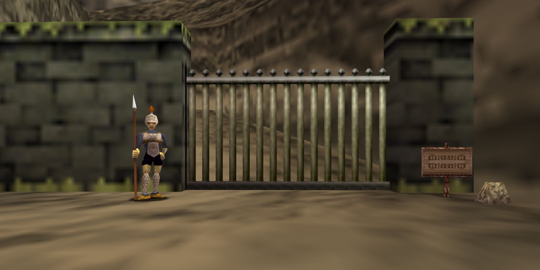 The Goron's home is only accessible by a single gate, which requires express permission from the royal family to enter