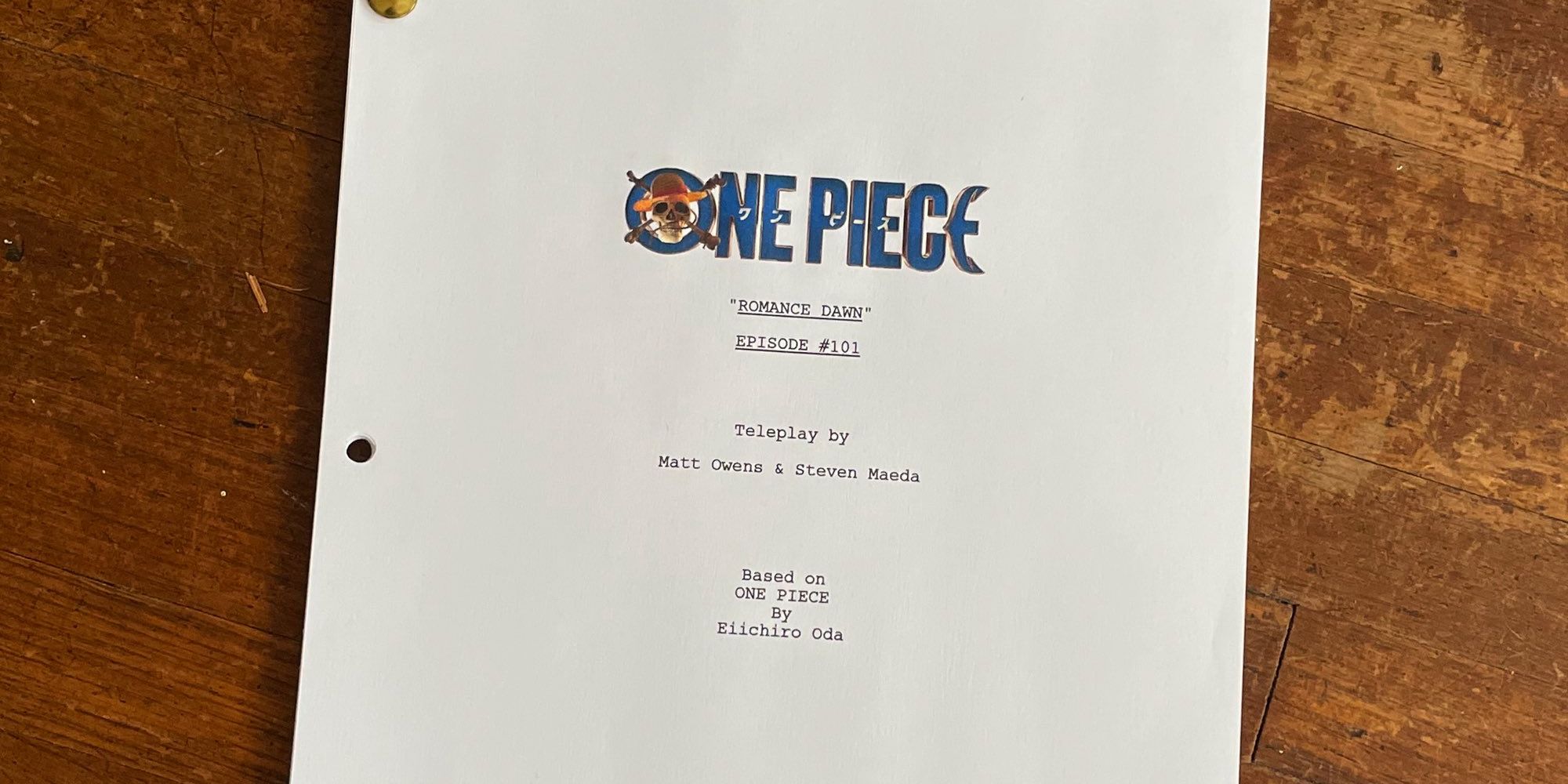 One Piece LiveAction Show Script Image Hints At Manga Connection