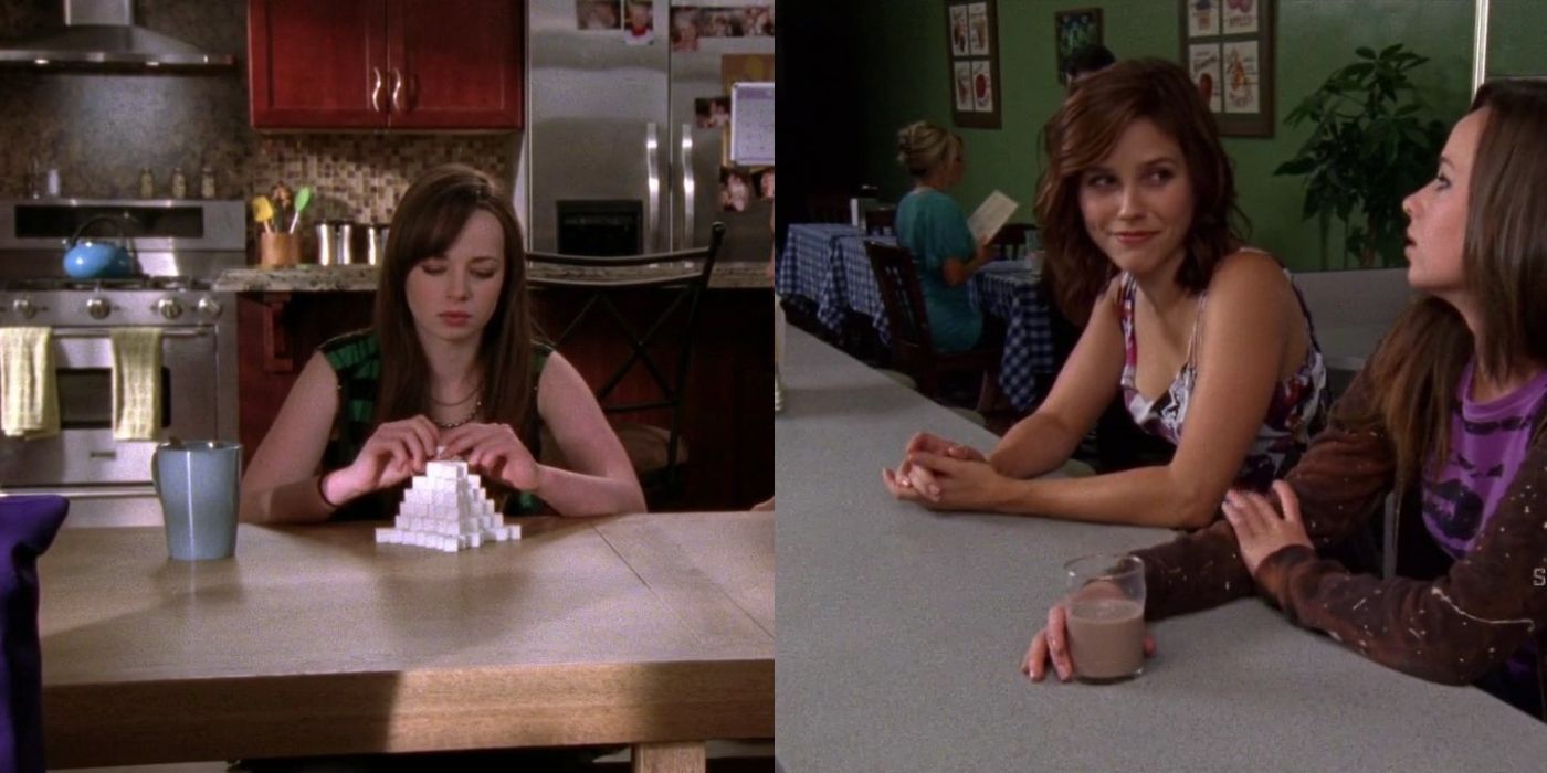 Split image of Sam and Brooke on One Tree Hill