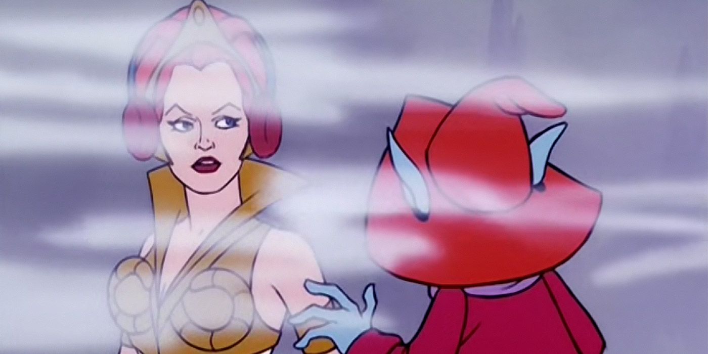 Orko uses his magic to save Teela in the Valley of Echoes in He-Man &amp; The Masters of the Universe
