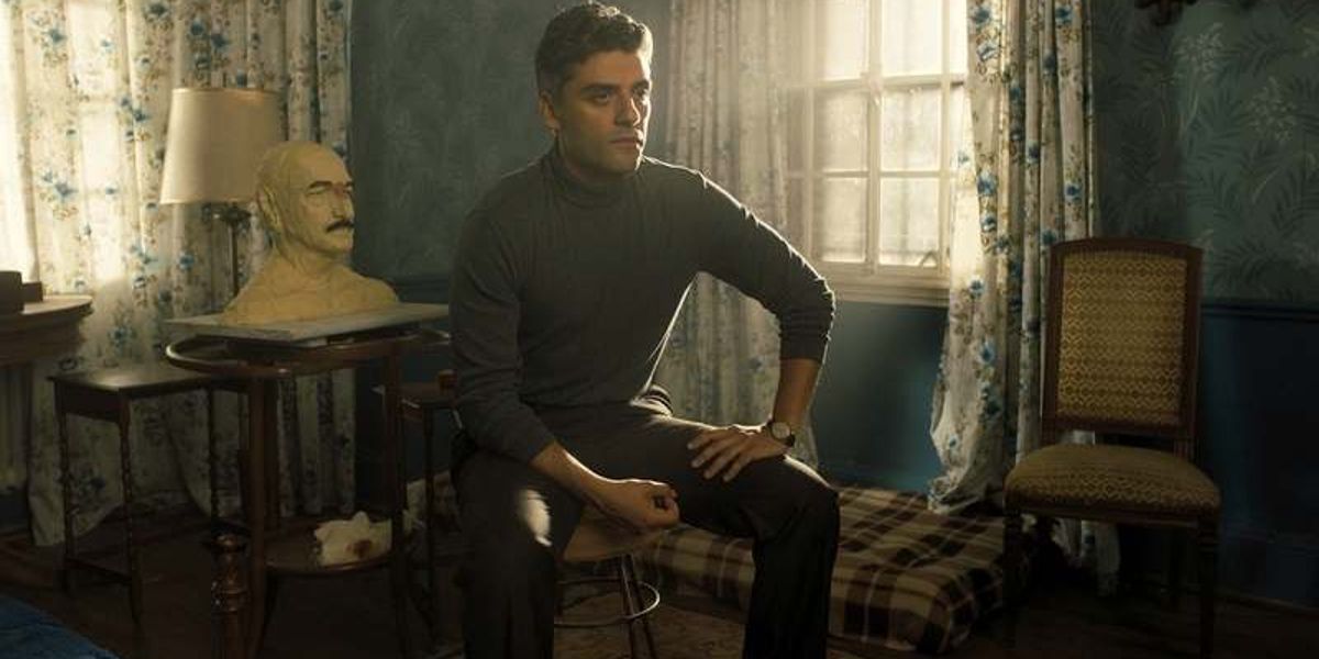 Oscar Isaac as Mossad agent Peter Malkin in Operation FInale