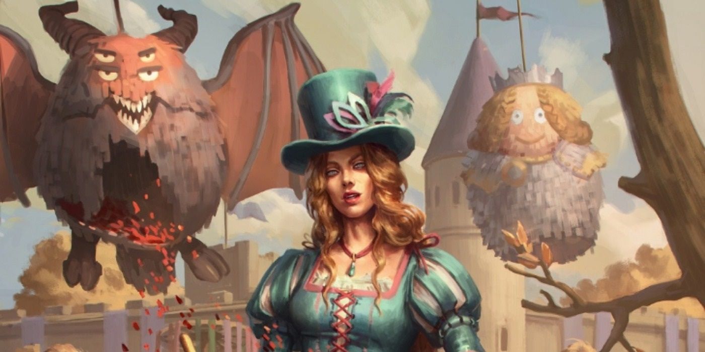 Artwork of a Jester and two pinatas in Pathfinder Wrath of the Righteous