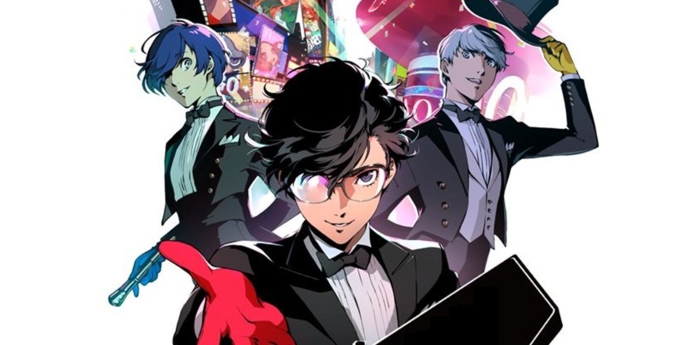 Persona Anniversary Cover featuring three male characters