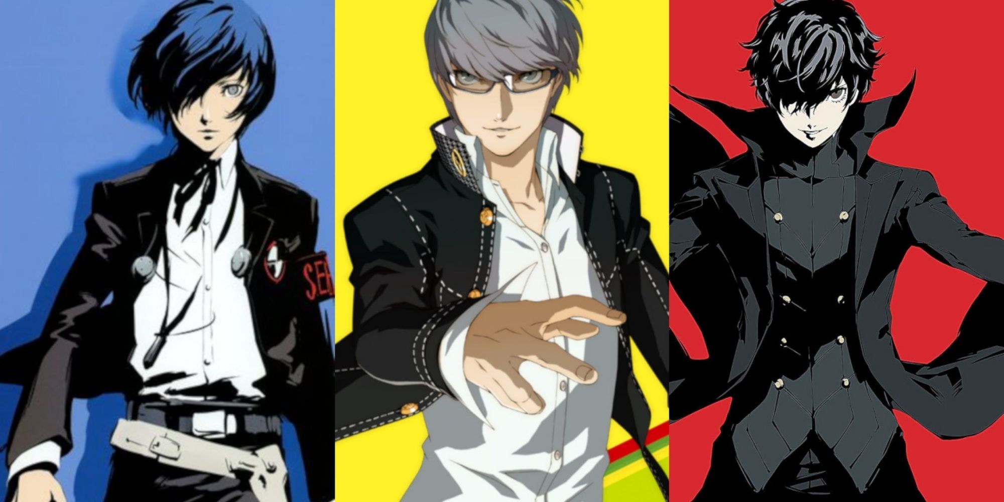 Split image of characters from the Persona games.