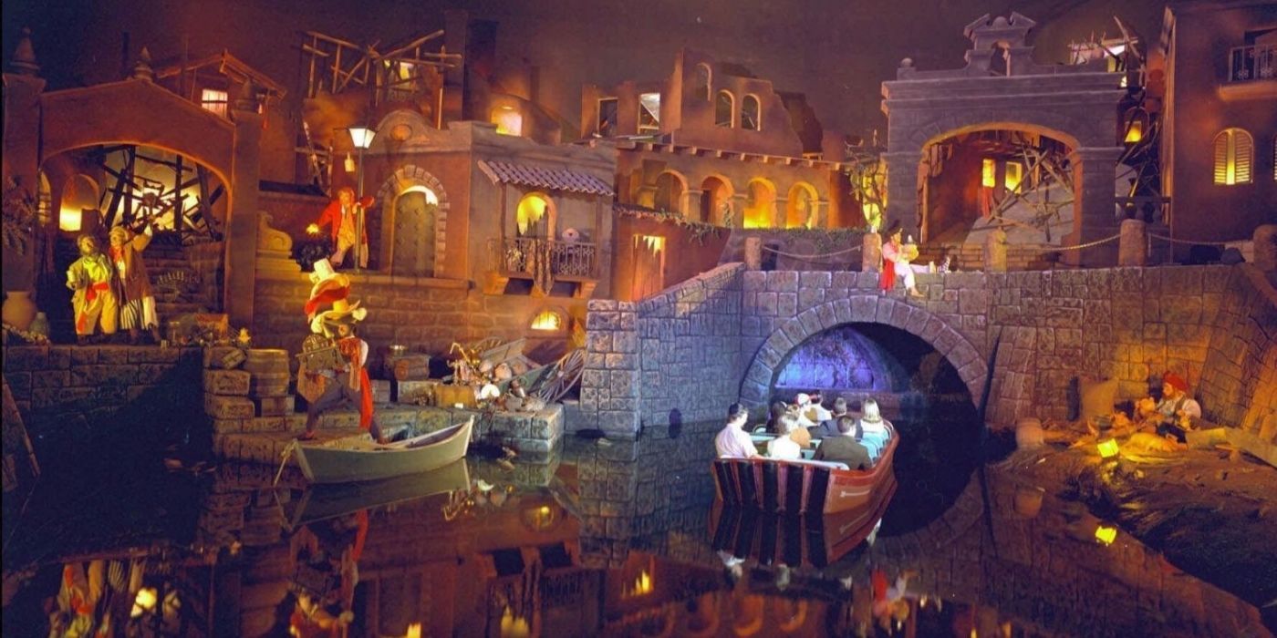 The Pirates of the Caribbean ride in Disney