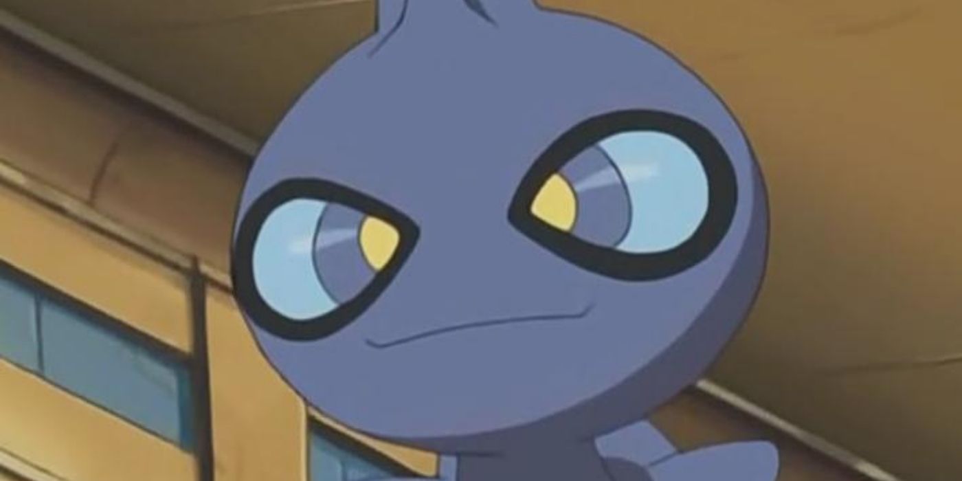 A Shuppet floating in the Pokémon anime