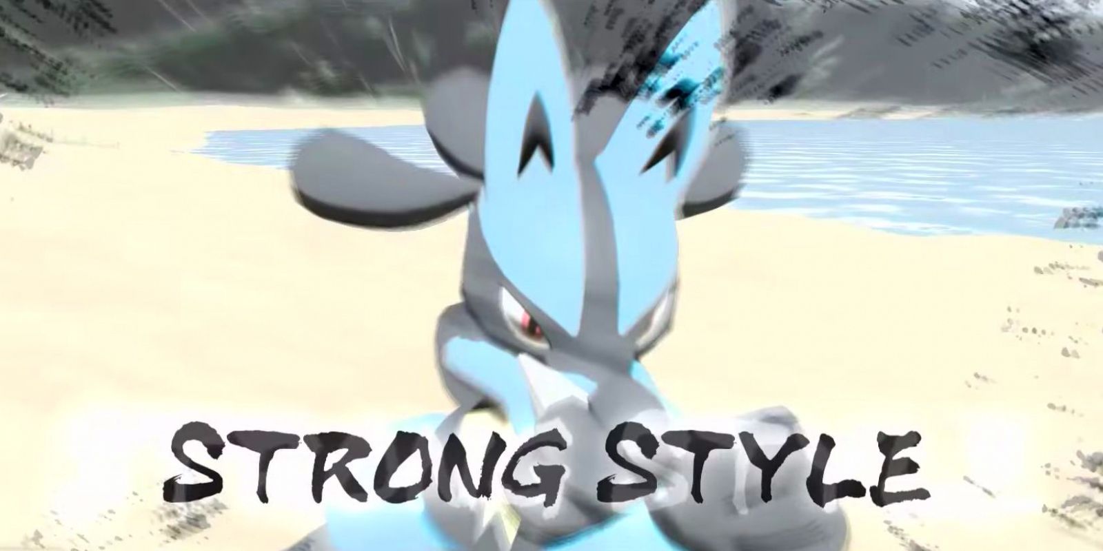 Lucario using Strong Style in Legends Arceus