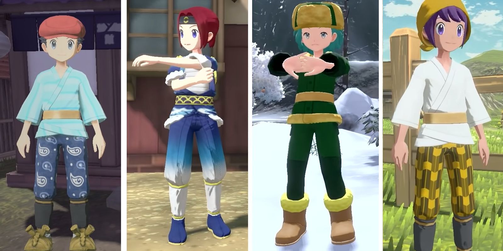 All Pokémon Legends Arceus Character Customization Outfits Revealed So Far