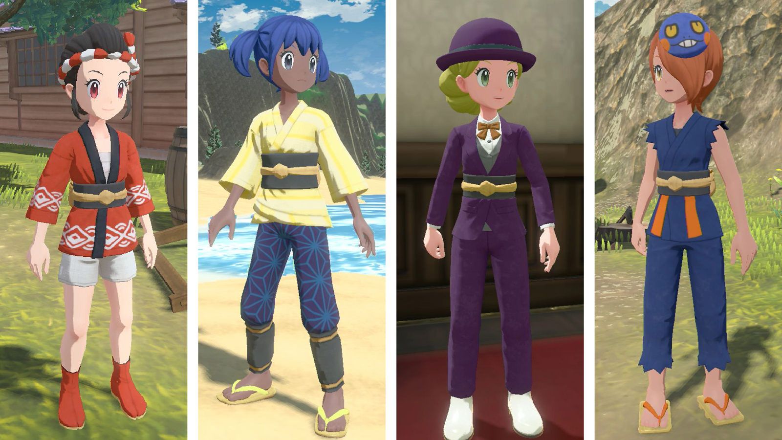 Players can mix and match clothing items in Pokémon Legends: Arceus