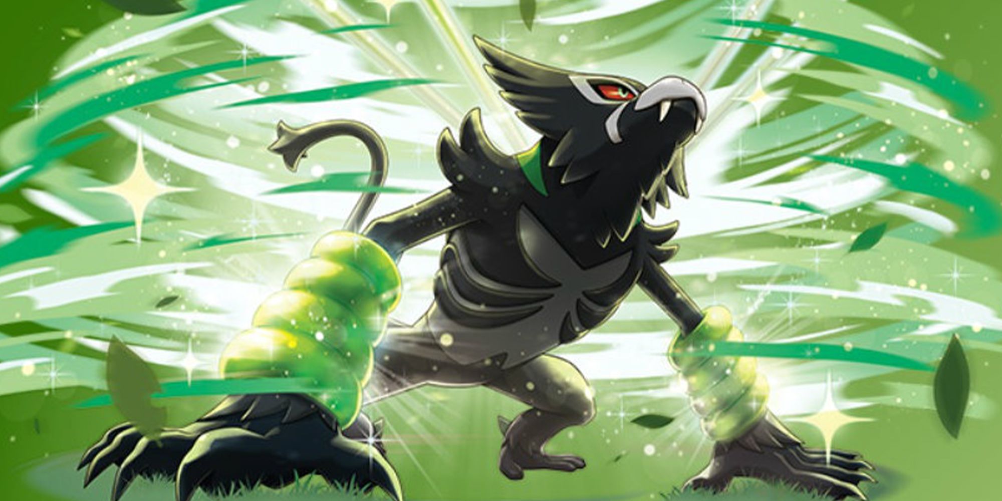 Zarude using Jungle Healing in Pokémon Sword and Shield