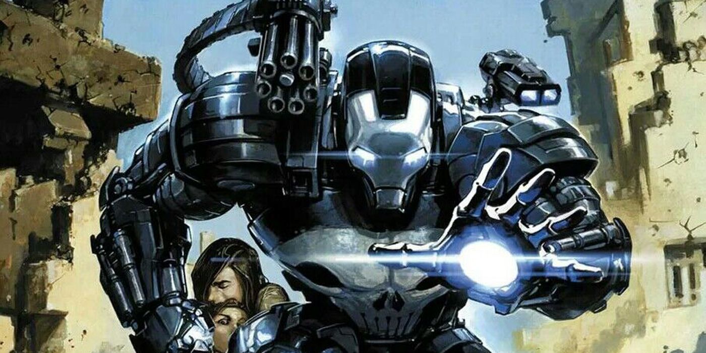 Punisher in the War Machine armor.