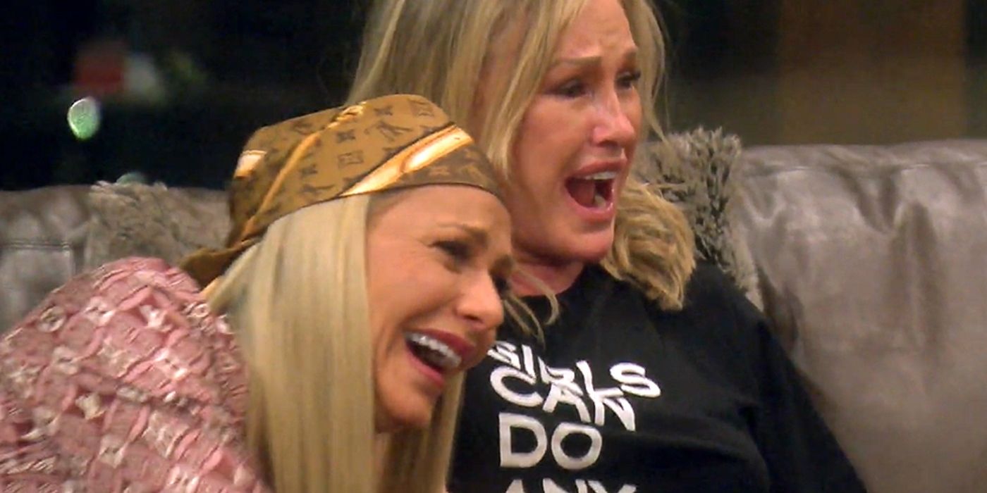 Dorit Kemsley and Kathy Hilton laughing on RHOBH