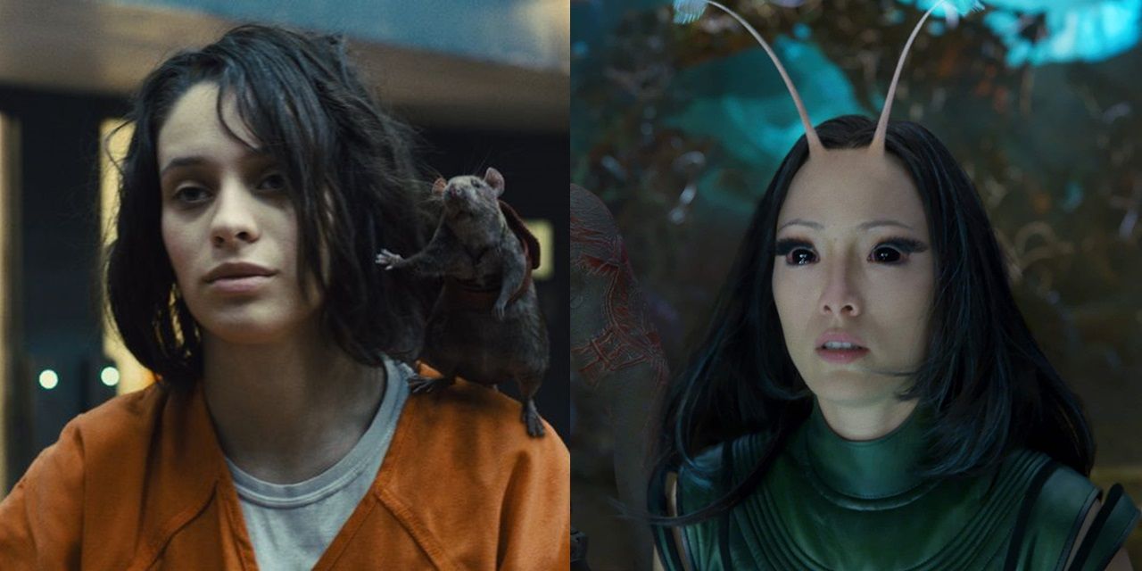 Ratcatcher 2 in prison with Sebastian in The Suicide Squad and Mantis on Ego's planet in Guardians of the Galaxy Vol 2