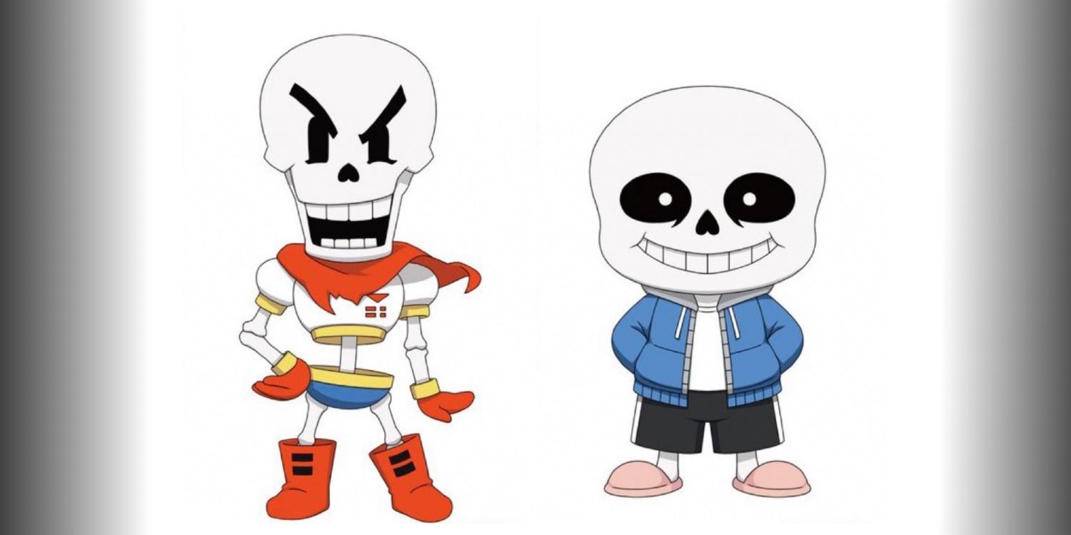 Renderings of Papyrus and Sans as Nendoroids - Undertale