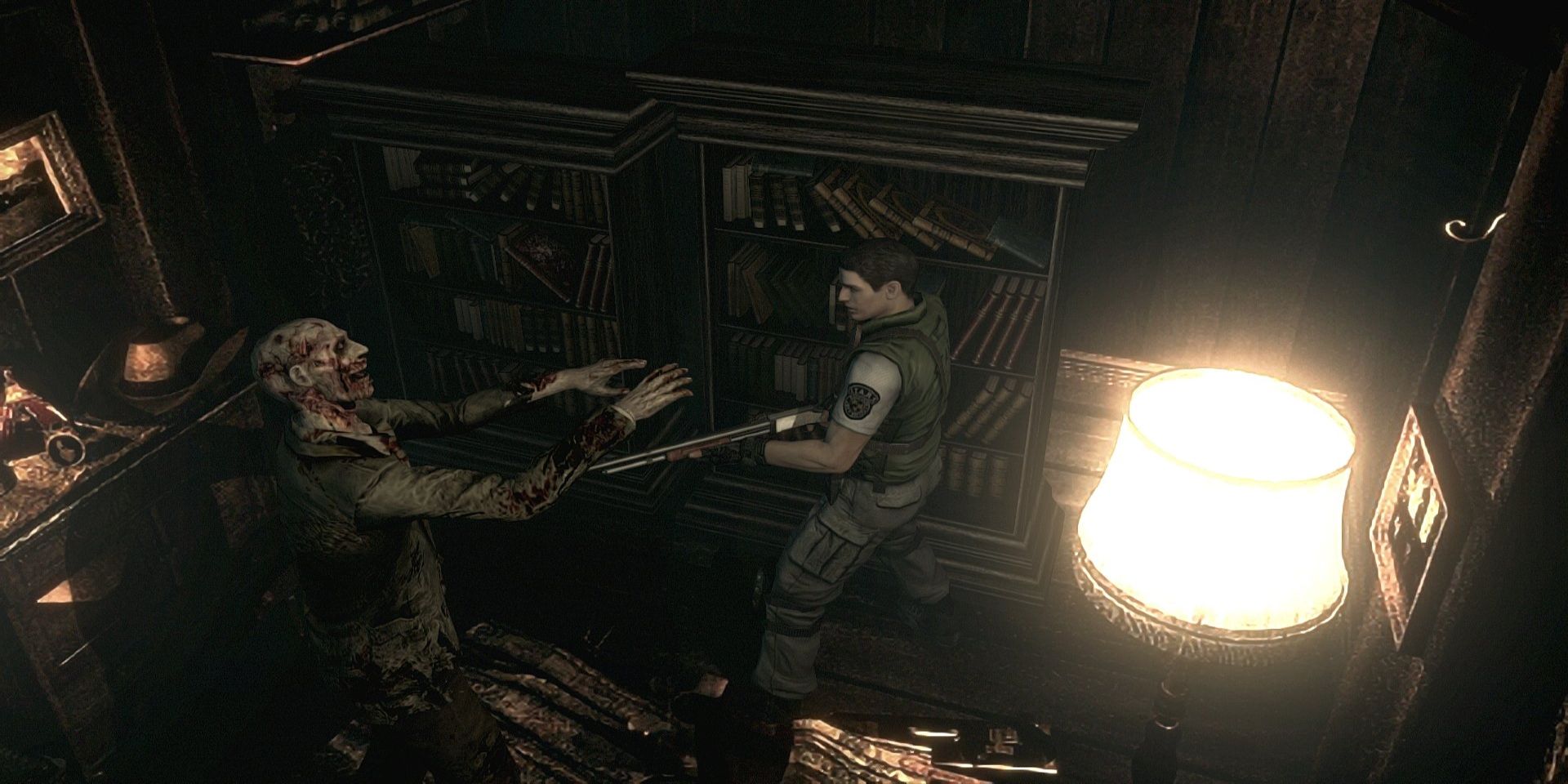 A screenshot of the video game Resident Evil HD.