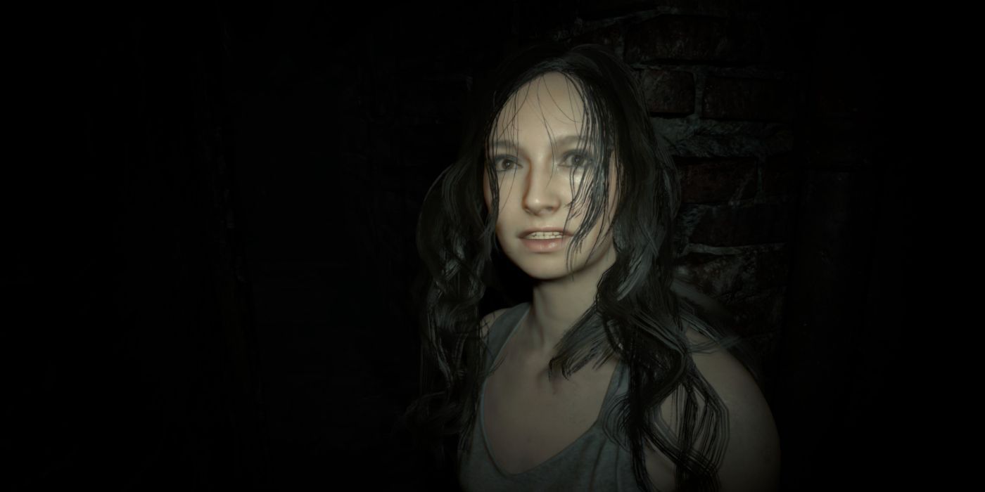 Mia looks at Ethan in Resident Evil VII.