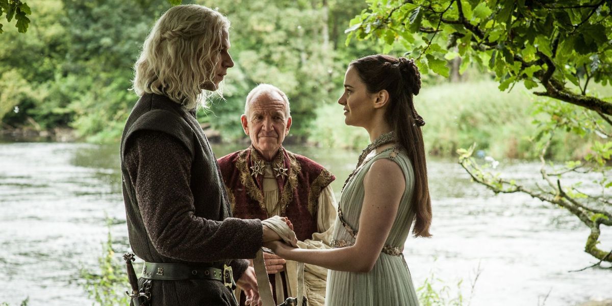Rhaegar and Lyanna secretely getting married in Game of Thrones