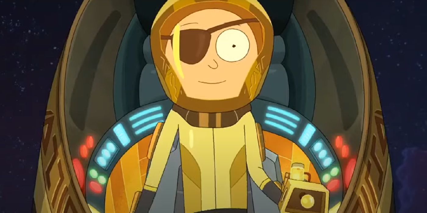 Evil Morty in his ship on Rick and Morty