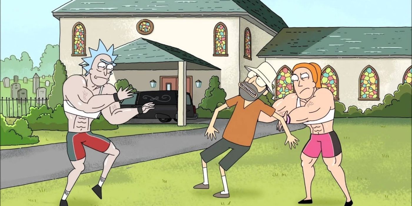 Ricka e Summer em esteróides em Rick e Morty