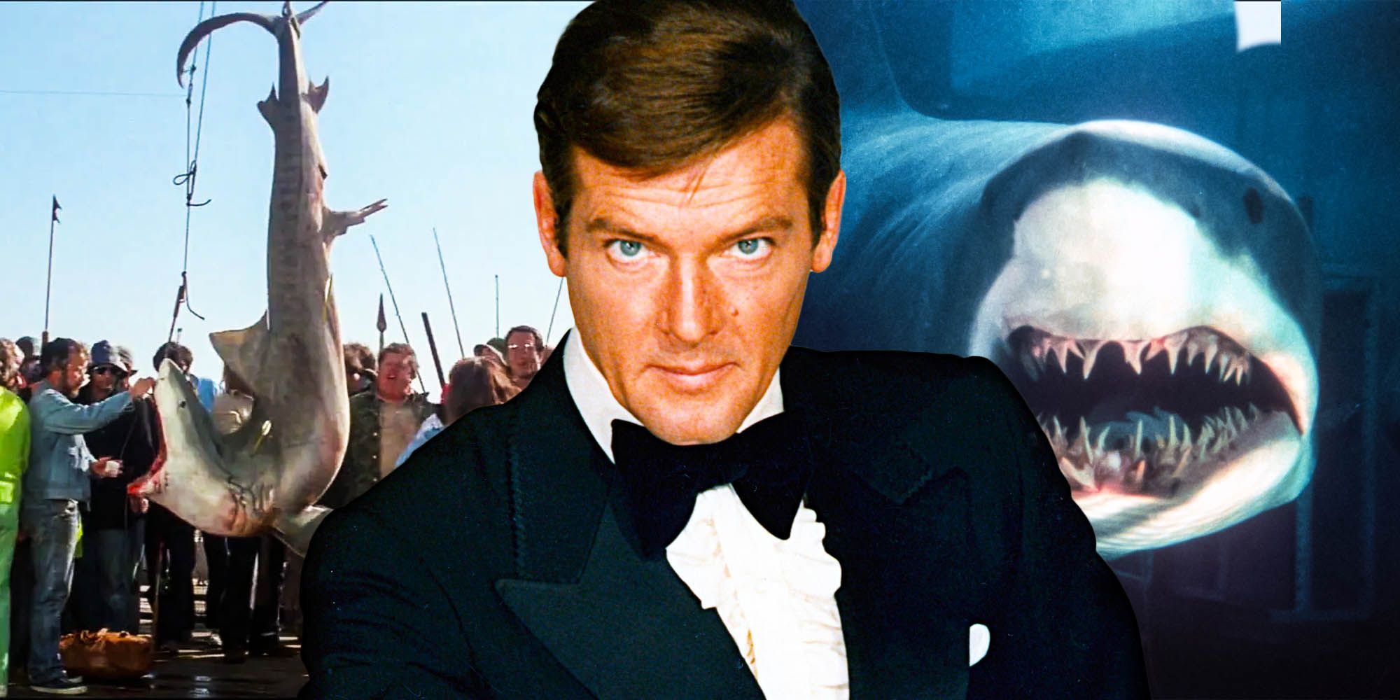 Roger moore The James Bond Easter Egg Linking Jaws To Deep Blue Sea