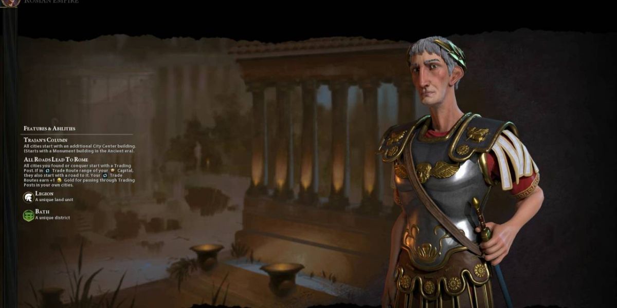 Rome's diplomatic screen in Civilization VI.