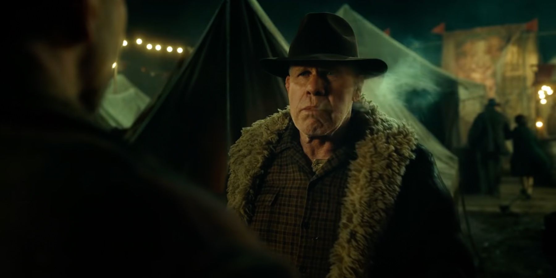 Ron Perlman wearing a hat in Nightmare Alley