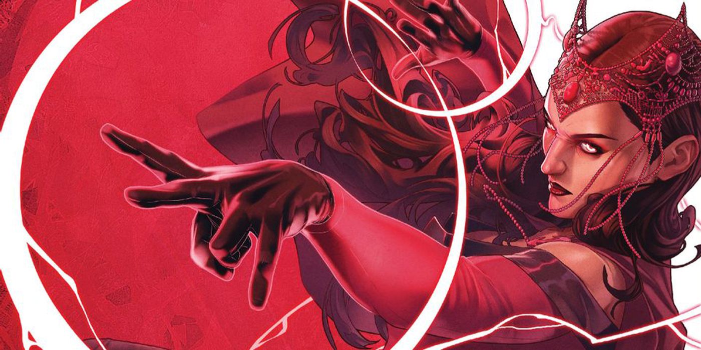 Scarlet Witch using her hex powers