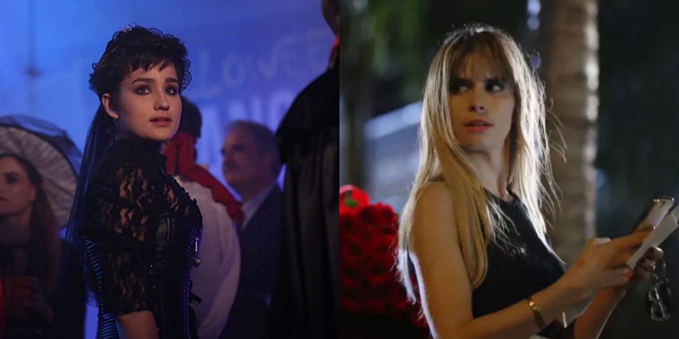 A split image depicts Audrey in the Scream episode &quot;The Dance&quot; and Brooke in the season 2 premiere