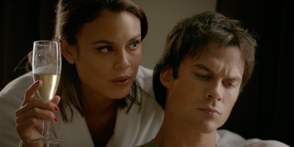 Sybil and Damon in The Vampire Diaries