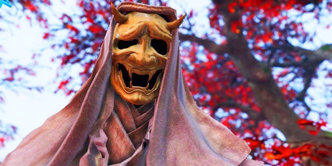 The True Corrupted Monk grins in Sekiro: Shadows Die Twice.