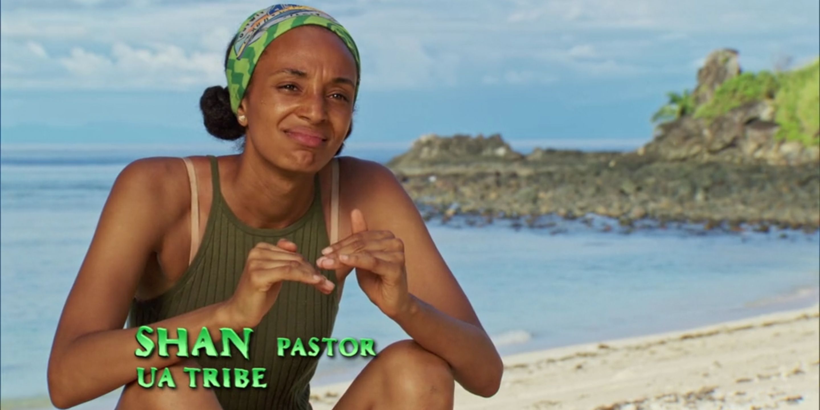 Shan Smith gives a confessional interview on Survivor 41.