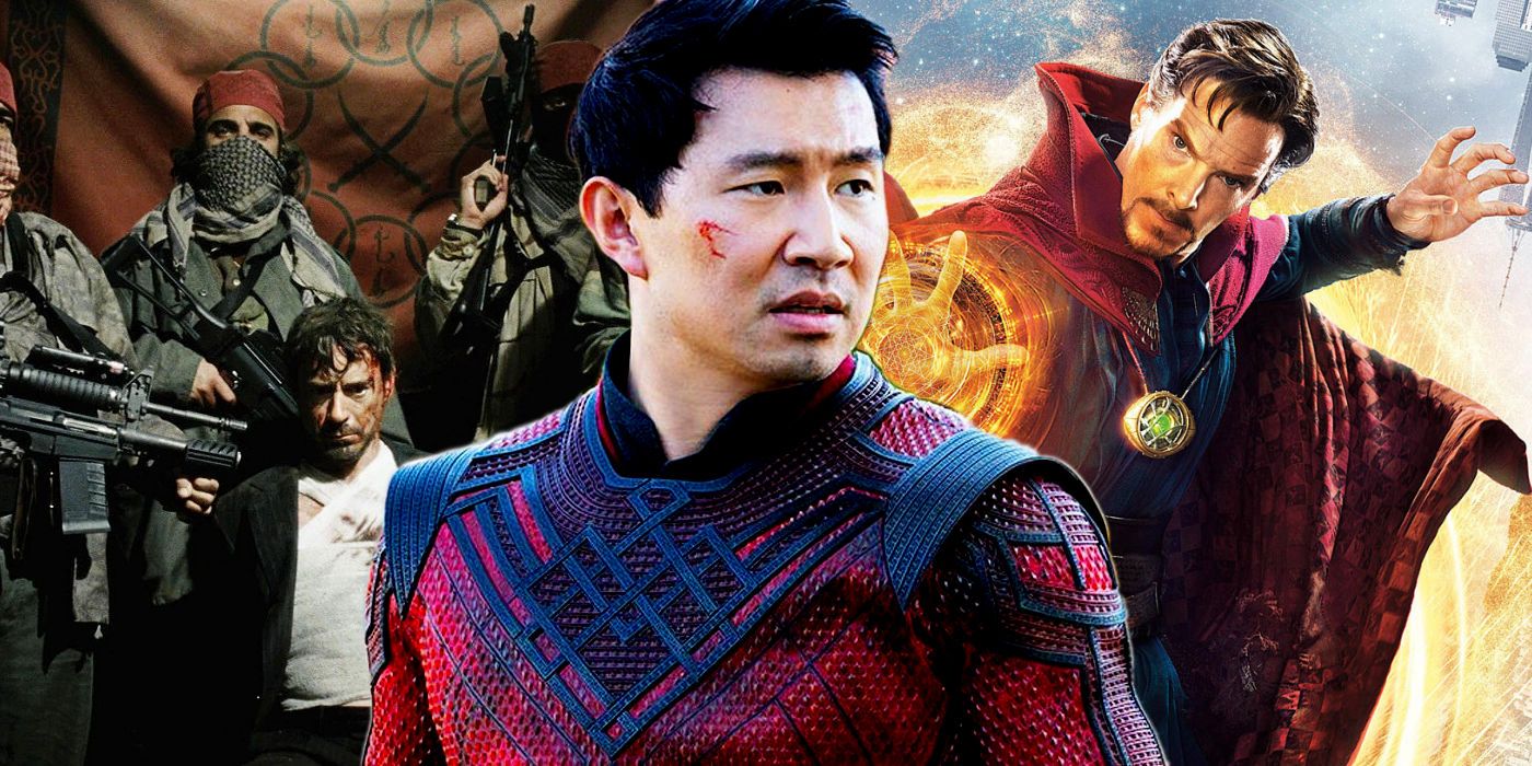 Shang-Chi with Doctor Strange and Iron Man 1