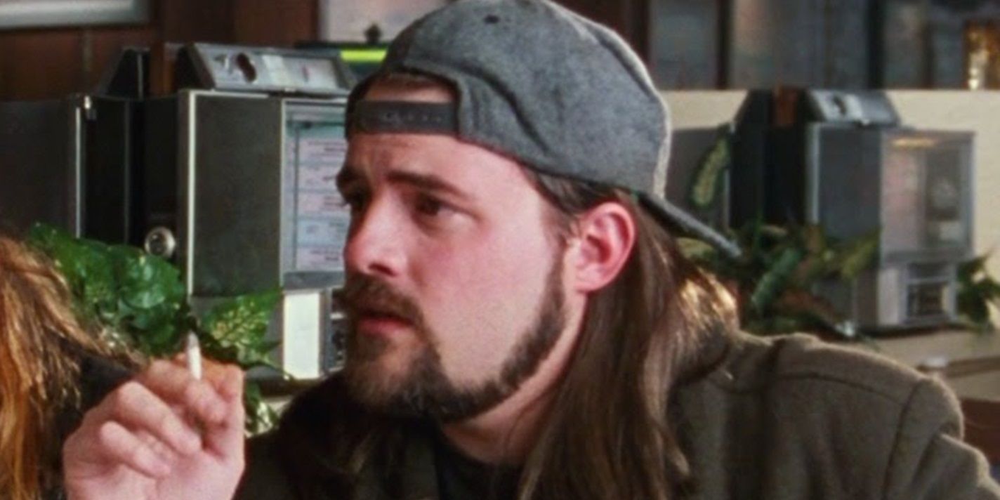 Silent Bob delivering a monologue in Chasing Amy
