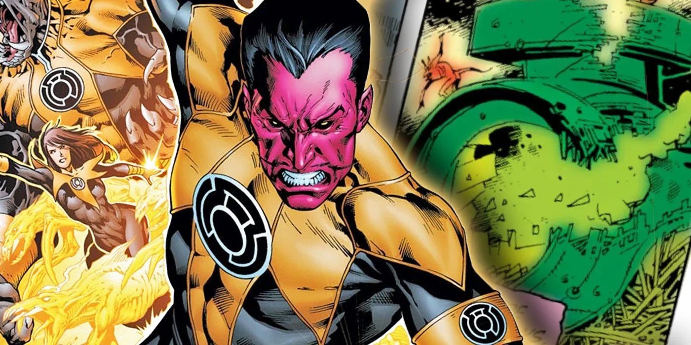 Sinestro prepares for battle in DC Comics.