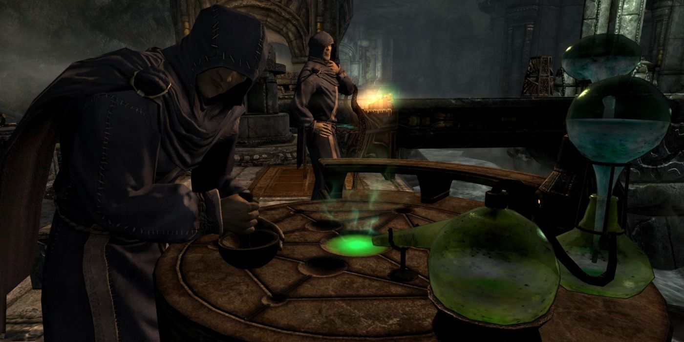 Brewing potions in Skyrim has pros and cons