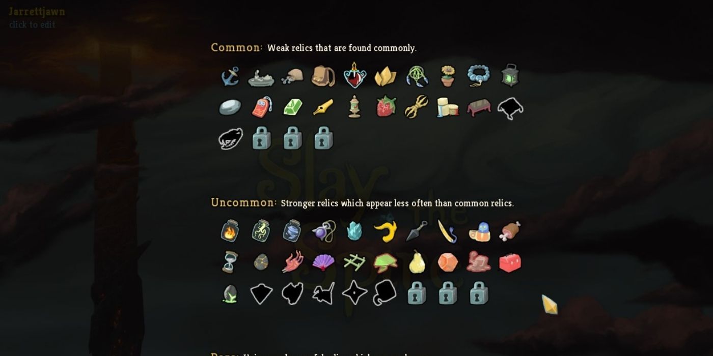 Common and Uncommon relics in Slay the Spire