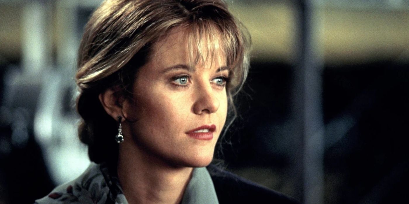 Annie looking serious in Sleepless In Seattle