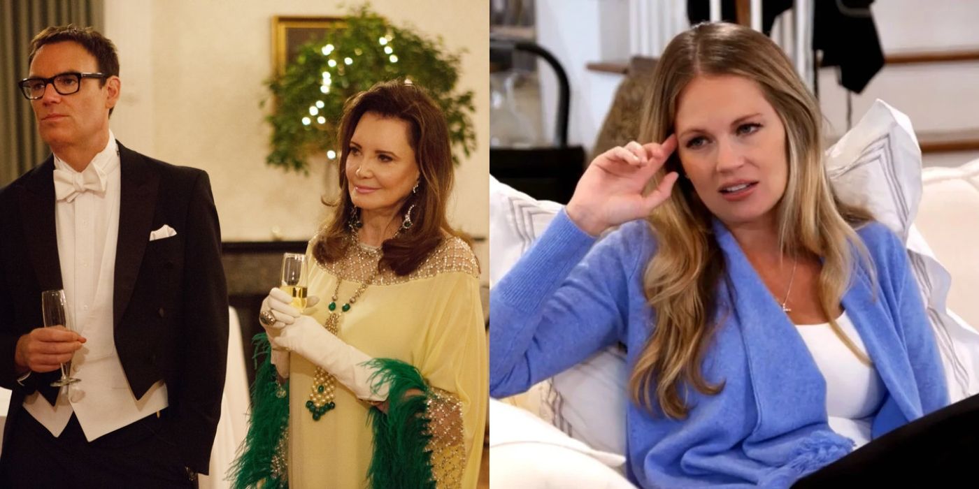 Split image of Whitney and Patricia at a party and Cameran on Southern Charm