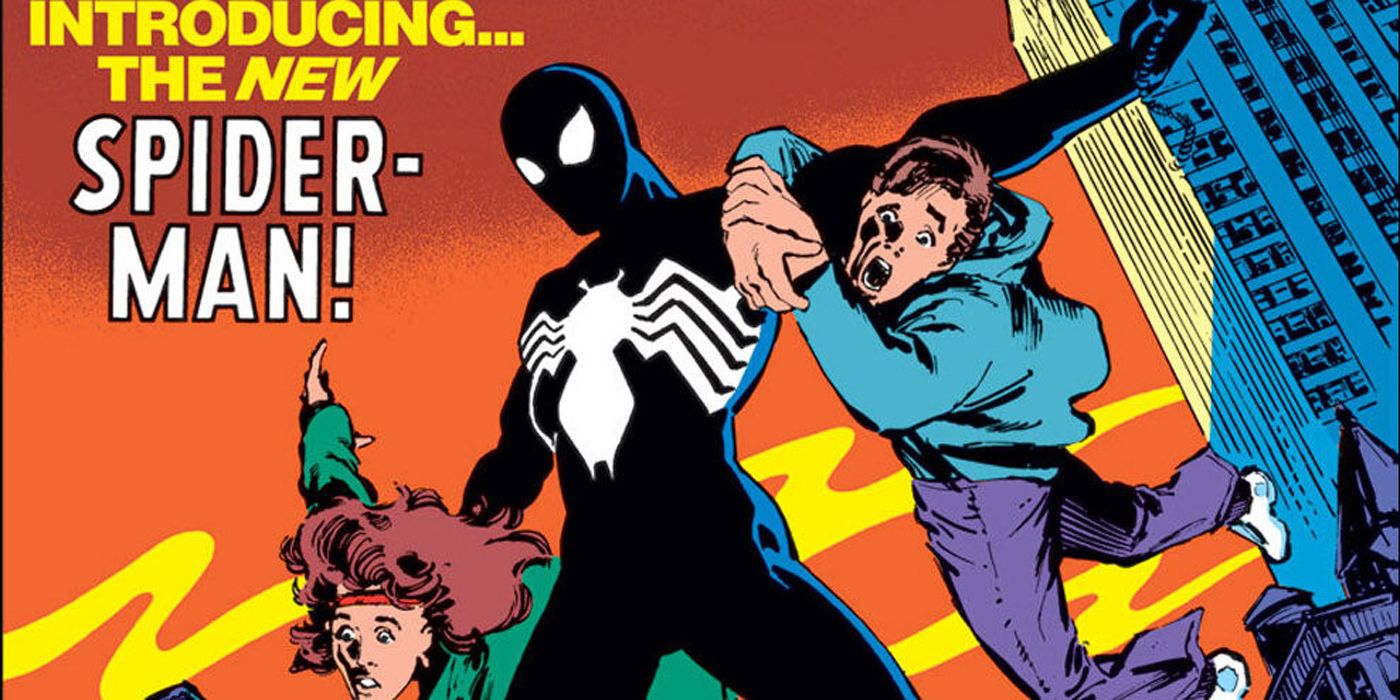 Spider-Man in his new black costume in issue 252.